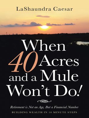 cover image of When 40 Acres and a Mule Won't Do!
